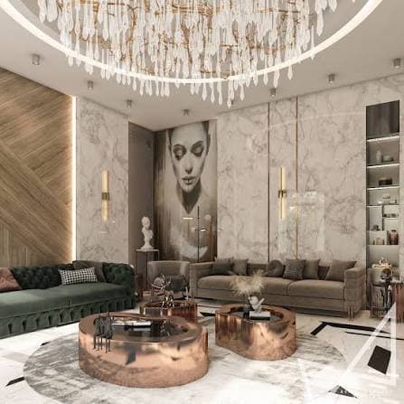 Luxury Living Room Wall